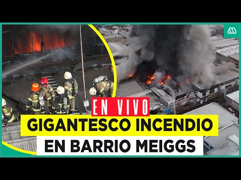 EN VIVO | Gigantesco incendio en Barrio Meiggs: Intento de robo habría iniciado el siniestro