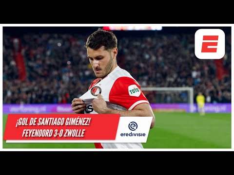 SANTIAGO GIMÉNEZ ingresó de cambio, cobró y anotó penal para el 3-0 de FEYENOORD | Eredivisie