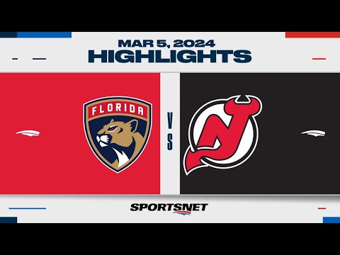 NHL Highlights | Panthers vs. Devils - March 5, 2024