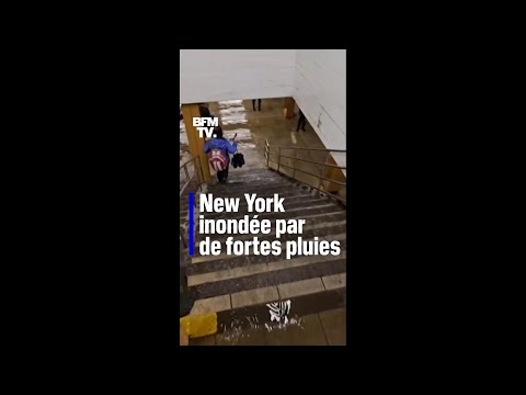 Rues, métro, aéroports... New York est touchée par des inondations spectaculaires