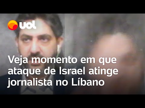 Israel ataca Líbano: Video mostra momento em que míssel quase atinge jornalista