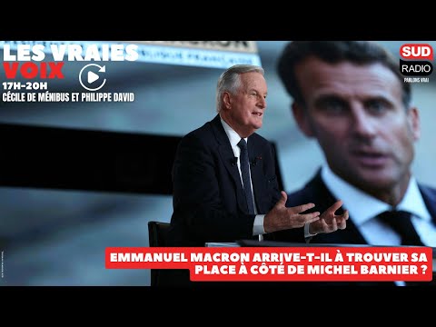 Emmanuel Macron arrive-t-il à trouver sa place à côté de Michel Barnier ?