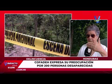 Preocupación en Honduras por 200 personas desaparecidas este año