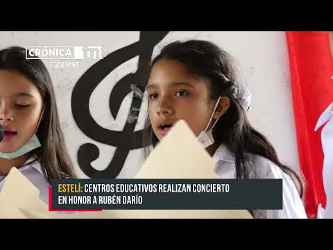 Estelí: Centros Educativos realizan conciertos en honor a Rubén Darío - Nicaragua