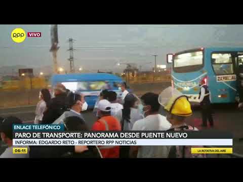 Paro de transportistas: falta de buses causa aglomeración de personas en paraderos [VIDEO]