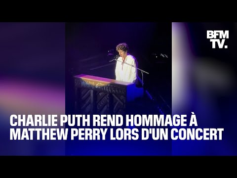 Le chanteur Charlie Puth rend hommage à Matthew Perry en reprenant la musique de Friends