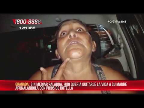 Hijo intenta matar a estocadas a su madre en un barrio de Granada - Nicaragua