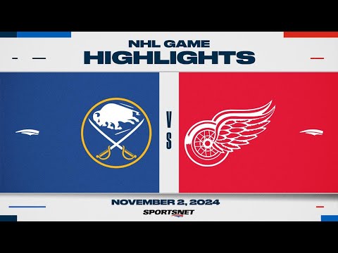 NHL Highlights | Sabres vs. Red Wings - November 2, 2024