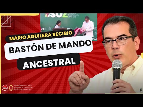 ? GOBERNADOR RECIBE 'BASTÓN DE MANDO ANCESTRAL' DE PUEBLOS INDÍGENAS DE SANTA CRUZ