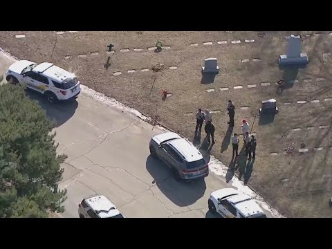 2 shot at Evergreen Park cemetery