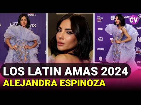 Alejandra Espinoza SE LUCE en LA ALFOMBRA ROJA de los Latin AMAs 2024