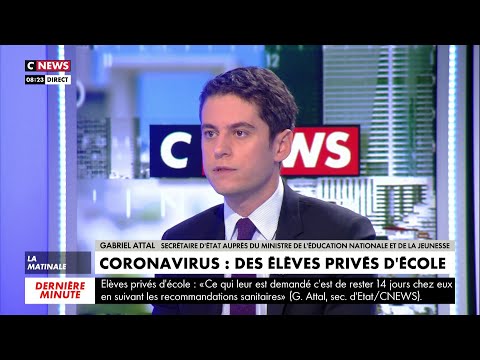 Gabriel Attal sur le coronavirus : «On suit la situation heure par heure»