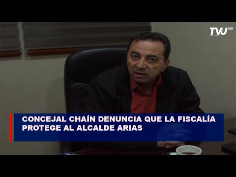 Ante caída de plataforma  Concejal Chaín denuncia que la fiscalía protege al Alcalde Arias