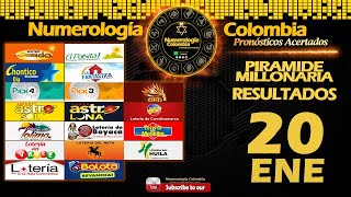 Resultados Loterías y Chances 20 Enero y Pirámide Millonaria para el 21 de Enero de 2021
