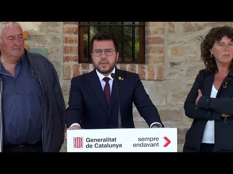 Aragonès insta al Gobierno a financiar el 40% de la modernización del Canal d'Urgell