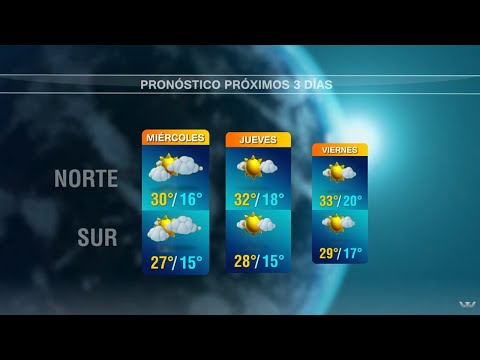 Pronóstico del tiempo para las próximas 72 hs. del profesor José Serra