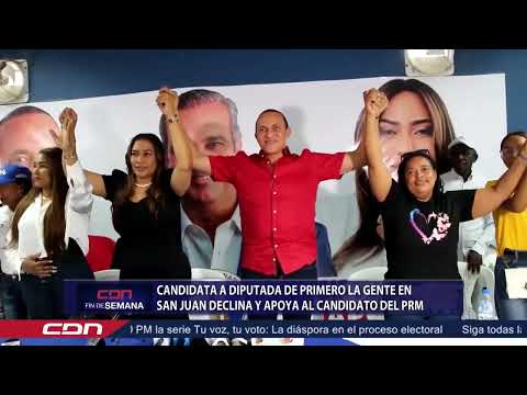 Candidata a diputada de Primero la Gente en San Juan declina y apoya al candidato del PRM