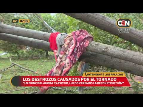 Los destrozos causados por el tornado en San Joaquín