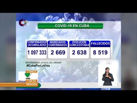 Cuba reporta 496 nuevos casos de COVID-19, un fallecido y 596 altas médicas