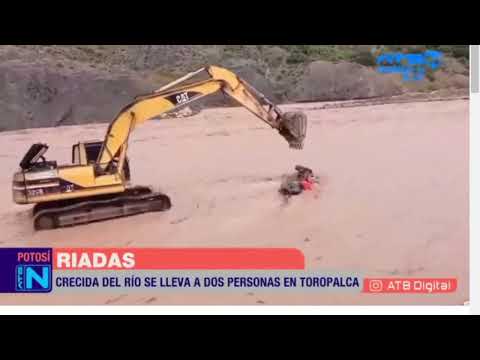 Dos personas fueron arrastradas por el río en Toropalca