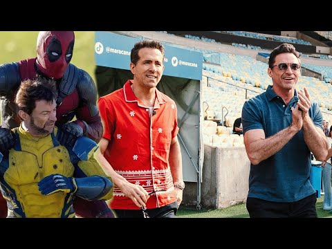 PRMOCIÓN DE DEADPOOL & WOLVERINE: Ryan Reynolds y Hugh Jackman patearon penales en el Maracaná