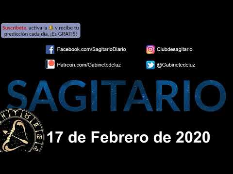 Horóscopo Diario - Sagitario - 17 de Febrero de 2020