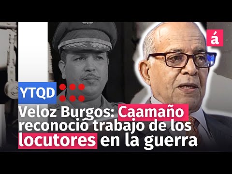 Caamaño Deñó reconoció el trabajo de los locutores en la guerra de abril, dice Ercilio Veloz Burgos