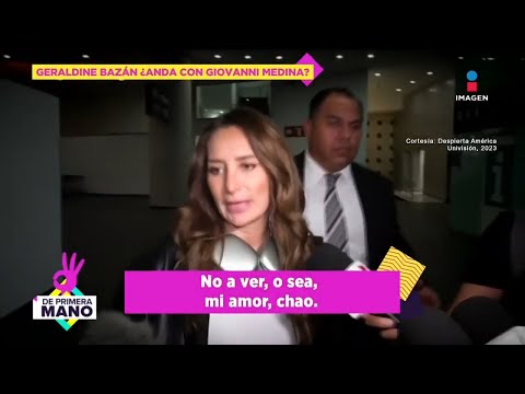 Geraldine Bazán PONE ALTO a las especulaciones sobre ROMANCE con Giovanni Medina | DPM