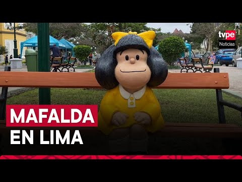 Escultura de 'Mafalda', la octava de su tipo en el mundo, fue inaugurada en Barranco
