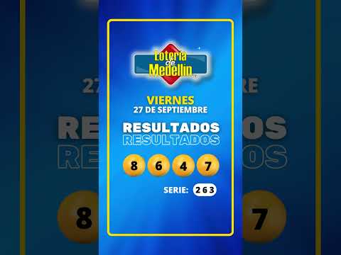 Resultado LOTERIA DE MEDELLIN - VIERNES 27 de septiembre DE 2024 #Shorts #Loteria