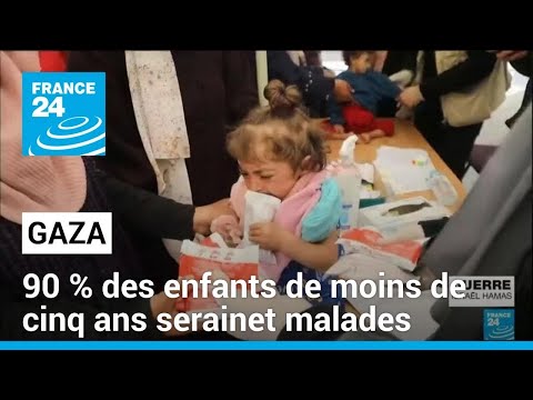 Gaza : 90 % des enfants de moins de cinq ans touchés par des maladies infectieuses • FRANCE 24