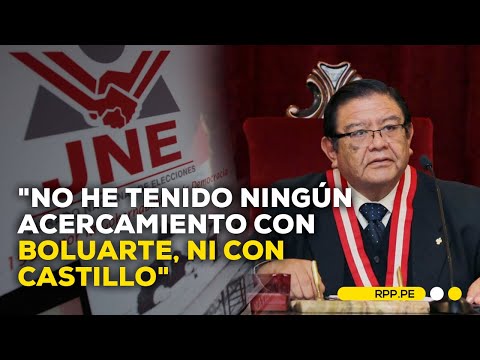 Presidente del JNE responde por presunto fraude electoral para favorecer Pedro Castillo