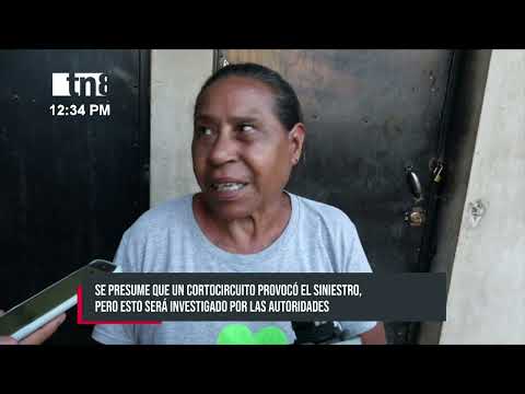 Incendio consumió los ahorros económicos y los enseres a una familia en Estelí - Nicaragua