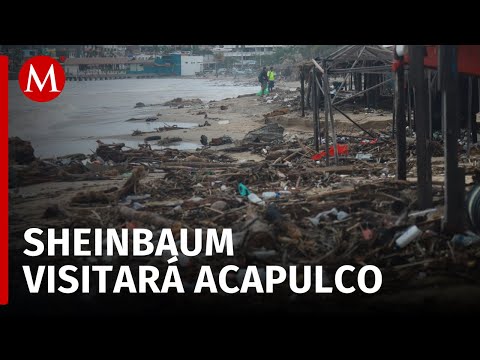 Claudia Sheinbaum se compromete a apoyar a Acapulco tras el huracán John