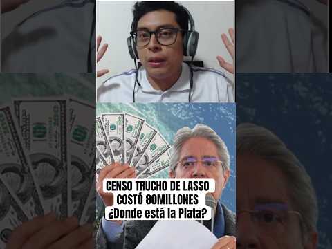 Censo trucho de LASSO costó 80 MILLONES #shorts