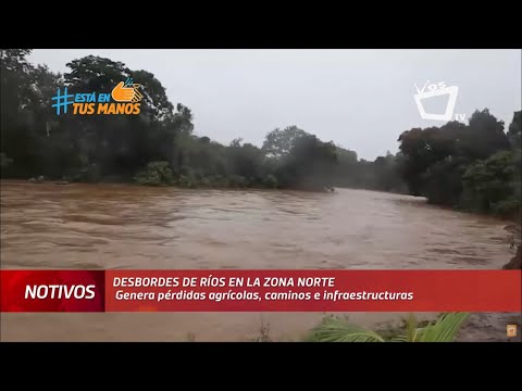 ETA: Desbordes de ríos en la zona norte de Nicaragua genera pérdidas agrícolas e infraestructuras
