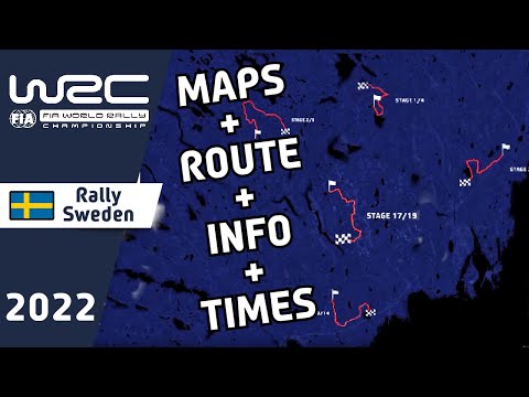 Rally Car🚙 WRC Rally Sweden 2022 : Maps : Route : Stage Info : Times