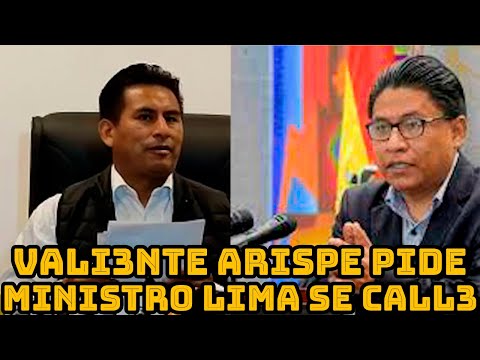 DIPUTADO ARISPE PIDE MINISTRO IVAN LIMA QUE NO INTERFIERA EN LAS ELECCIONES JUDICIALES DE BOLIVIA..