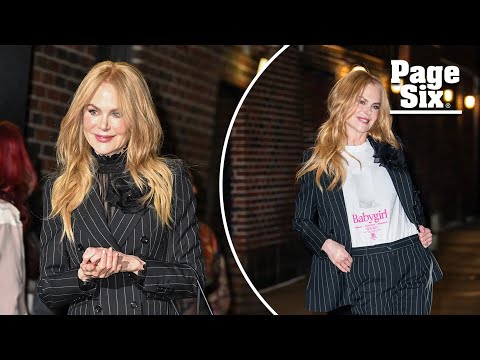 Fans ‘can’t unsee’ the AMC ad connection in Nicole Kidman’s striped pantsuit