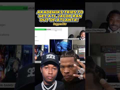 AKADEMIKS TRIES GETTING ATL JACOB BANNED FROM ATLANTA!  #atlanta #akademiks #lilbaby