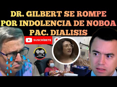 DR. ROBERTO GILBERT SE QU.IEBR4 IN.DOLENCIA DE NOBOA CON PACIENTES DE DIALISIS NOTICIAS RFE TV