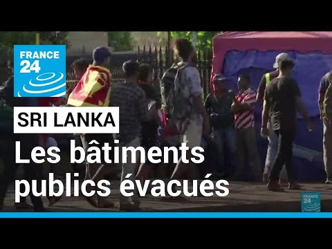 Sri Lanka : les bâtiments publics évacués, le président à Singapour • FRANCE 24