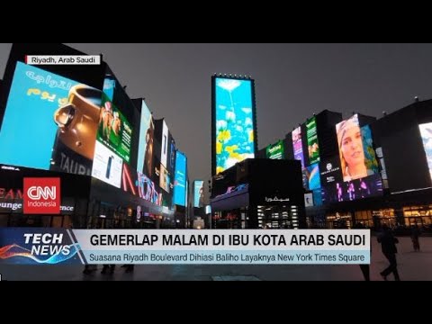 Gemerlap Malam di Ibu Kota Arab Saudi