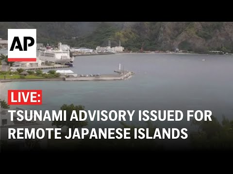 LIVE: Tsunami advisory issued for remote Japanese islands after undersea earthquake