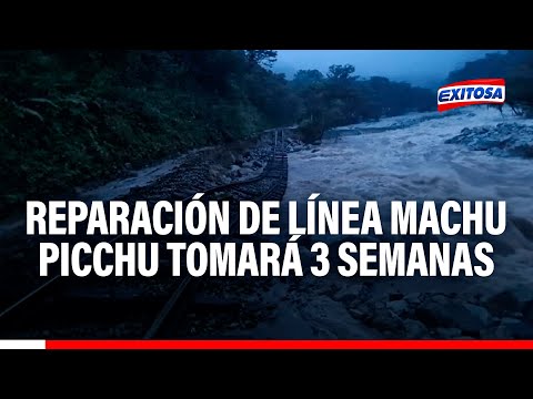 Ferrocarril Trasandino anunció que reparación de Línea Machu Picchu tomará tres semanas