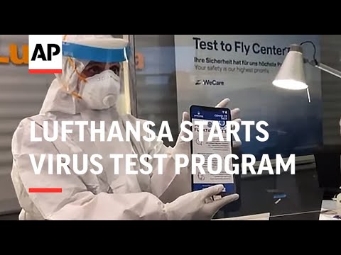 Lufthansa start virus test program amid pandemic