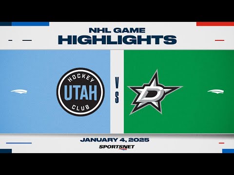 NHL Highlights | Utah HC vs. Stars - January 4, 2025