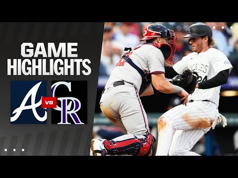 Braves vs. Rockies Game Highlights (8/9/24) | MLB Highlights