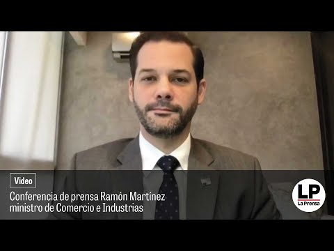 Conferencia de prensa Ramón Martínez, ministro de Comercio e Industrias