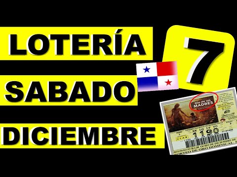 Loteria Sabado 7 de Diciembre 2024 Loteria Nacional de Panama Resultados Sorteo Dominical de Hoy